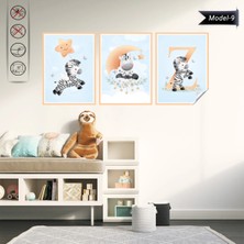 Akıllı Kağıt Statik Tutunma Özellikli Tablo - Poster Çocuk Odası (Model-9)