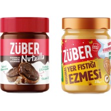 Züber Nutzilla Kakaolu Fındık Kreması 315g + Original Yer Fıstığı Ezmesi (Bal İlaveli) 315g