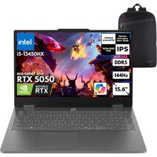 Lenovo Loq Essential 15IRX1 I5-13450HX 64-Gbddr5 512 Gbssd RTX5050 (8GB-GDDR7-65W) 15.6" Fhd 144HZ Freedos + Hmf Sırt Çantası 83SC000QTRHMF18