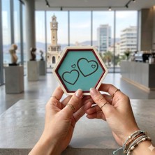 Miawiki Modern Sevgi Temalı Minimalist Obje, Ev ve Ofis Için Estetik Mini Dekor 10X10 cm