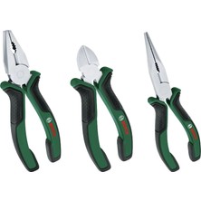 Bosch 3 Parça Pense Seti 1600A02C0S Karbon Çeliği ile Çok Amaçlı Kullanım İçin Tasarlandı