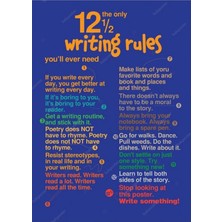 Prime Concept Writing Rules Ingilizce Poster 70X100 cm - Vinil ( Branda )