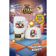 Titan Sport Çocuk Boks Eldiveni Beyaz Kurt Model