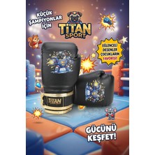 Titan Sport Çocuk Boks Eldiveni Siyah Sevimli Köpek Eldiven