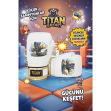 Titan Sport Çocuk Boks Eldiveni Beyaz Puma Model