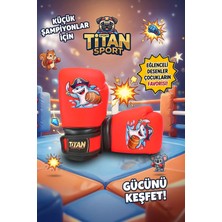 Titan Sport Çocuk Boks Eldiveni Neon Turuncu Köpek Balığı Model