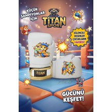 Titan Sport Çocuk Boks Eldiveni Beyaz Sevimli Zürafa Model