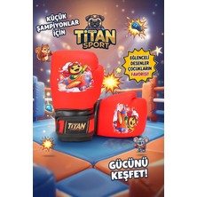 Titan Sport Çocuk Boks Eldiveni Neon Turuncu Uçan Kaplumbağa Model