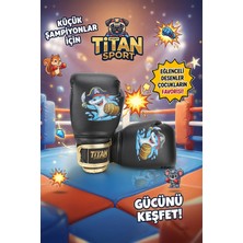 Titan Sport Çocuk Boks Eldiveni Siyah Yunus Balığı Modeli