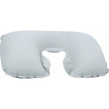 PopŞeker Ultra Yumuşak Kadife Şişme Boyun Yastığı - Ergonomik Destekli Yolculuk Yastığı