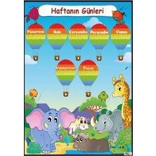 Prime Concept Haftanın Günleri Afişi (Vinil) 70X100 cm