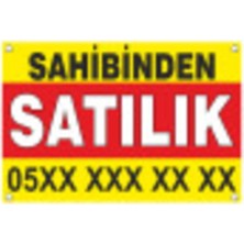 Prime Concept Sahibinden Satılık Branda Afiş Pankart 100X100CM