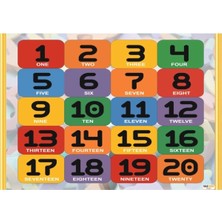 Prime Concept Ingilizce Numbers Afişi 3 (Vinil) 50X70 cm