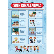 Prime Concept Sınıf Kuralları Afişi (Avrupa Vinil Branda) 50X70 cm