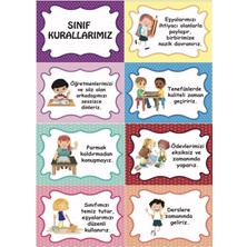 Prime Concept Sınıf Kuralları Afişi Vinil Branda 50 x 70