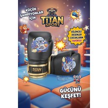 Titan Sport Çocuk Boks Eldiveni Siyah Uzaylı Koala Model