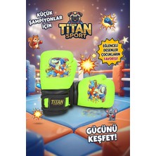 Titan Sport Çocuk Boks Eldiveni Neon Sarı Köpekbalığı Model