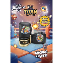 Titan Sport Çocuk Boks Eldiveni Siyah Uçan Kaplumbağa