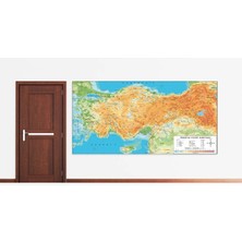 Prime Concept Türkiye Fiziki Harita 120X240 cm - Vinil ( Branda )
