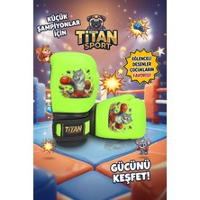 Titan Sport Çocuk Boks Eldiveni Neon Sarı Kurt Eldiven
