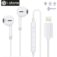 Ermer Iphone 12 Promax / 12 Pro / 12 Mini / 12 Serileri Için Lightning Girişli Mikrofonlu Kulakiçi Kablolu Kulaklık