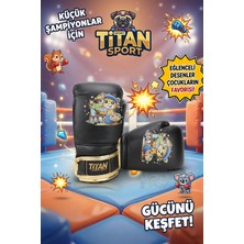 Titan Sport Çocuk Boks Eldiveni Siyah Zürafa Eldiven