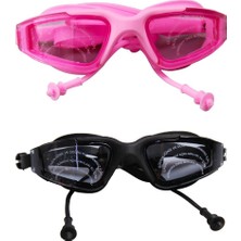 PopŞeker Kulaklıklı Yüzücü Gözlüğü - Kaybolmayan Kulaklık Tasarımlı Konforlu
