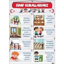 Prime Concept Sınıf Kuralları Afişi (Vinil Branda) 70 x 100 cm