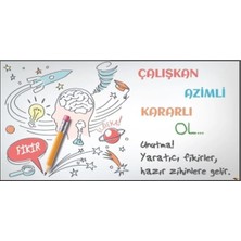 Prime Concept Çalışkan, Azimli, Kararlı Ol Afişi (Folyo) 50X100 cm