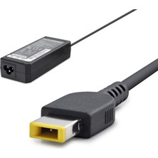 Dorasan 20V 4.5A 90W Laptop Adaptörü - USB Tip Sarı Kare Uç - Ibm Uyumlu - Siyah HD784