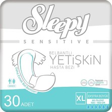 Sleepy Sensitive Belbantlı Yetişkin Hasta Bezi Xlarge 30 Adet 1X30 Paket Xl