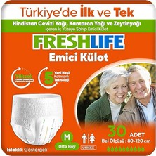 Freshlife Emici Külot Medium Beden Orta Boy Hasta Bezi 30 Adet 1 Paket
