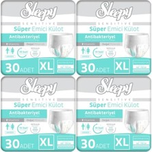 Sleepy Sensitive Emici Külot Xlarge 120 Adet 4X30 Paket Xl