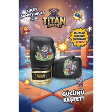 Titan Sport Çocuk Boks Eldiveni Siyah Kedi Model