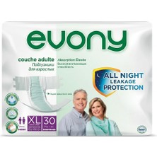 Evony Belbantlı Yetişkin Hasta Bezi Xlarge 30 Adet 1X30 Paket Xl