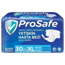 Prosafe Belbantlı Xlarge Ekstra Büyük Boy Hasta Bezi 30 Adet 1 Paket Xl