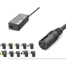 Dorasan 15-24V 90W Universal Laptop Adaptörü - 10 Farklı Uç - Tüm Markalarla Uyumlu - Siyah HD8887