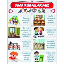 Prime Concept Sınıf Kuralları Afişi (Vinil Branda) 50X70 cm