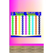 Prime Concept Ritmik Sayma Panosu Vinil Ritmik Sayma Tablosu 1.sınıf 2. Sınıf 3. Sınıf Tırtıl 100X70 cm .