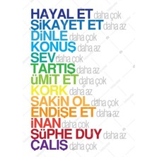 Prime Concept Hayal Et Motivasyon Poster 70X100 cm - Vinil ( Branda )