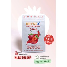 Drynex Freeze Dried Çilek 20gr Dondurularak Kurutulmuş Çıtır Atıştırmalık Meyve Cipsi Şekersiz Katkısız Vegan