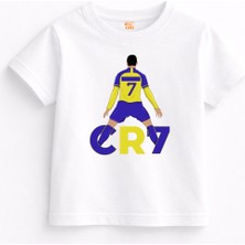 Rabona Fashion Cr7 Yellow Blue Legend Çocuk T-Shirt