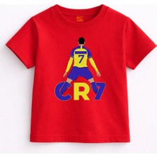 Rabona Fashion Cr7 Yellow Blue Legend Çocuk T-Shirt