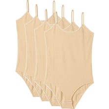 Royaleks 4 Adet Ip Askılı Kadın Çıtçıtlı Body Ten