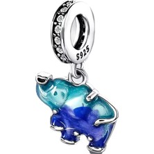 Fubena Mavi Murano Fil Sallantılı Charm