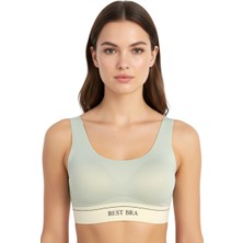 Hadiora Kadın Çağla Yeşili Lazer Kesim Bralet Sütyen