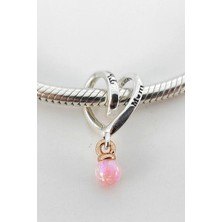 Fubena Iki Renkli Sarılı Kalp Charm