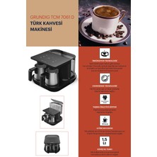 Grundig 2li Türk Kahve Makinesi - 7 Fincana Kadar Kahve Hazırlama, Paslanmaz Çelik Hazne Tr Garantili