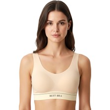 Hadiora Kadın Ten Rengi Lazer Kesim Bralet Sütyen