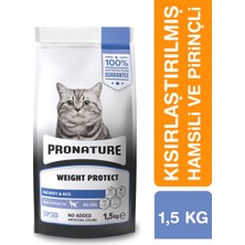Pronature Kısırlaştırılmış Yetişkin Kuru Kedi Maması (Weight Protect) - Hamsili ve Pirinçli - 1,5kg